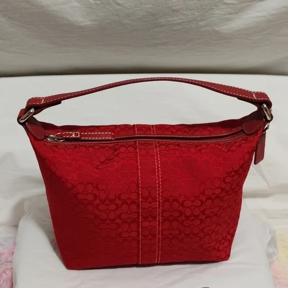 FIRM PRICE! Coach Y2K Signature Collection Mini Canvas/Leather Handbag/Wallet - Picture 3 of 16